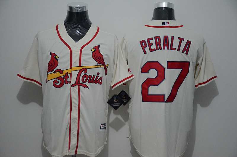 St. Louis Cardinals #27 Jhonny Peralta Cream New Cool Base Stitched MLB Jersey,We sell and wholesale St. Louis Cardinals #27 Jhonny Peralta Cream New Cool Base Stitched MLB Jersey on line form chian!